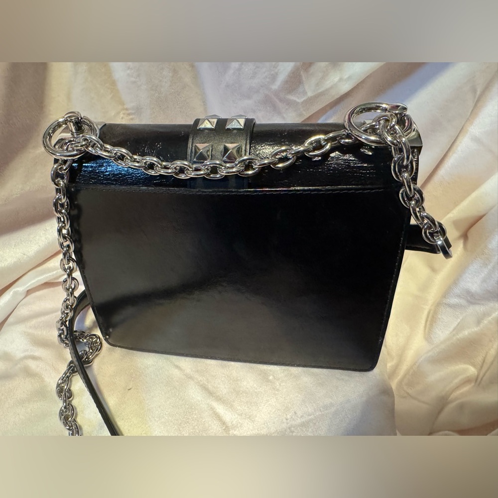 Michael Kors Studded Crossbody Black Leather COA Excellent Condition MK RARE - Picture 2 of 10
